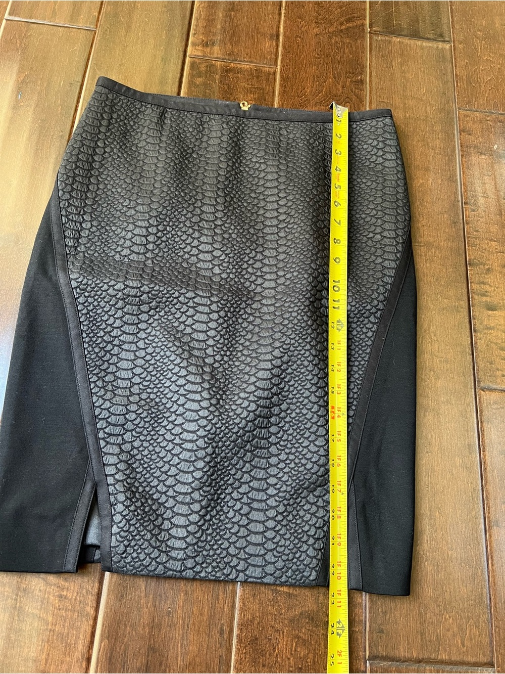 Ted Baker Black Snake Texture Pencil Skirt - Picture 2 of 6